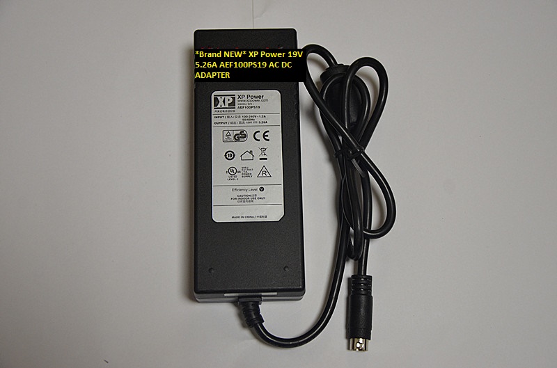 *Brand NEW* 19V 5.26A AC DC ADAPTER AC100-240V 4 pin XP Power AEF100PS19 - Click Image to Close